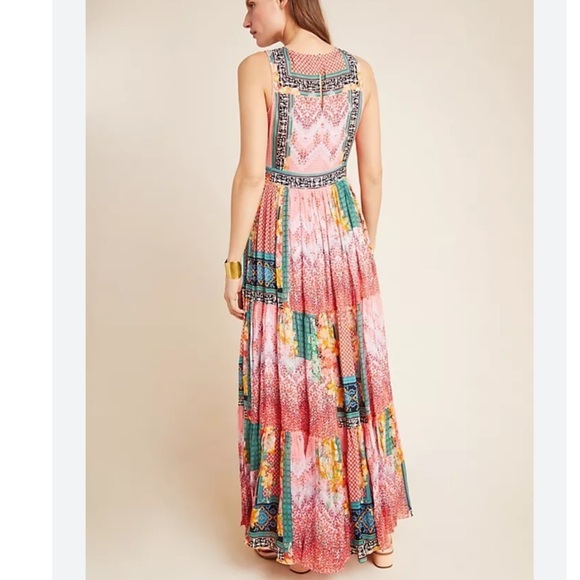 Anthropologie | Bhanuni by Jyoti NWT Alessandra Maxi Dress Size 0 - Picture 2 of 14